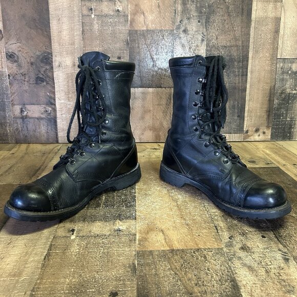 Corcoran 1525 Black Lace Up Field Jump Boots Mens 10.5 D - Picture 9 of 12